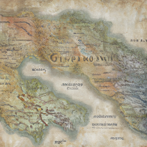 1. מפה הממחישה את מיקומם הגיאוגרפי של שבטים גאורגים קדומים, כמו הקולכיאנים והאיבריים.